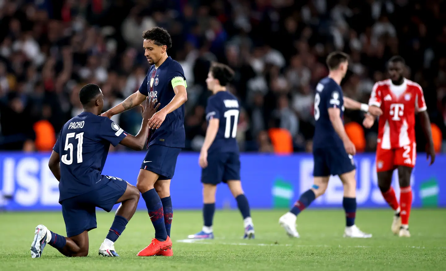 Маркиньос, ПСЖ - Байерн Мюнхен / Getty Images