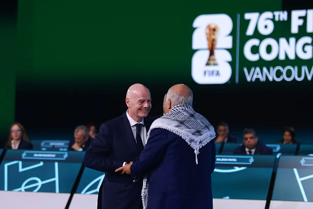 Джани Инфантино и Джибрил Раджуб / Getty Images 