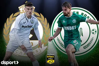 Славия и Ботев Враца&nbsp;играят при резултат 0:0 в първи мач от долна...