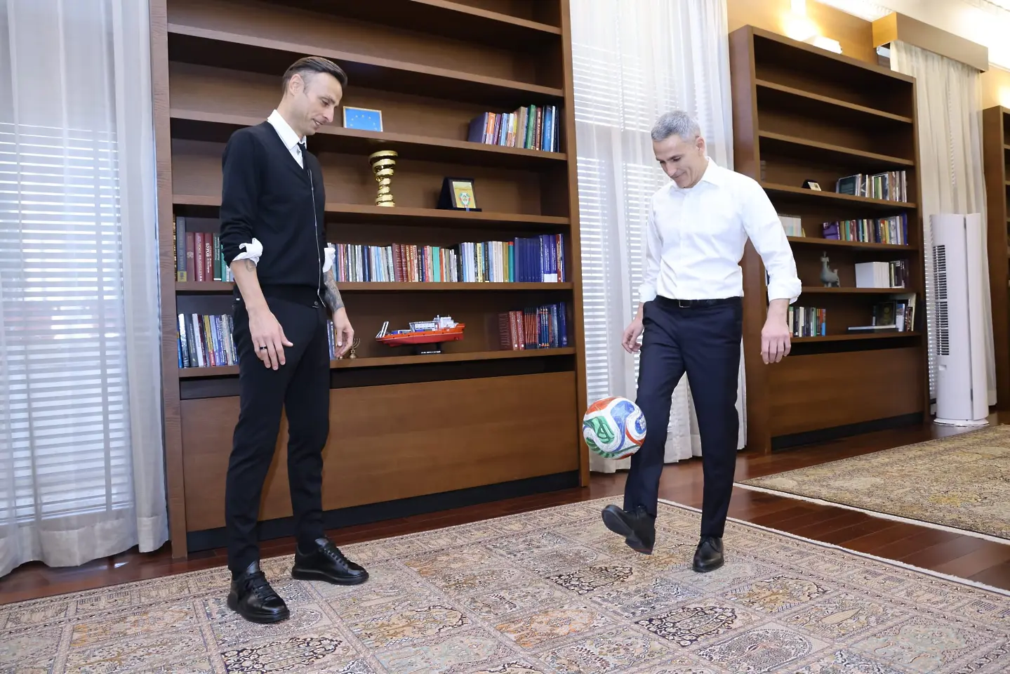 Димитър Бербатов и Андрей Гюров / www.facebook.com/Government.of.Bulgaria