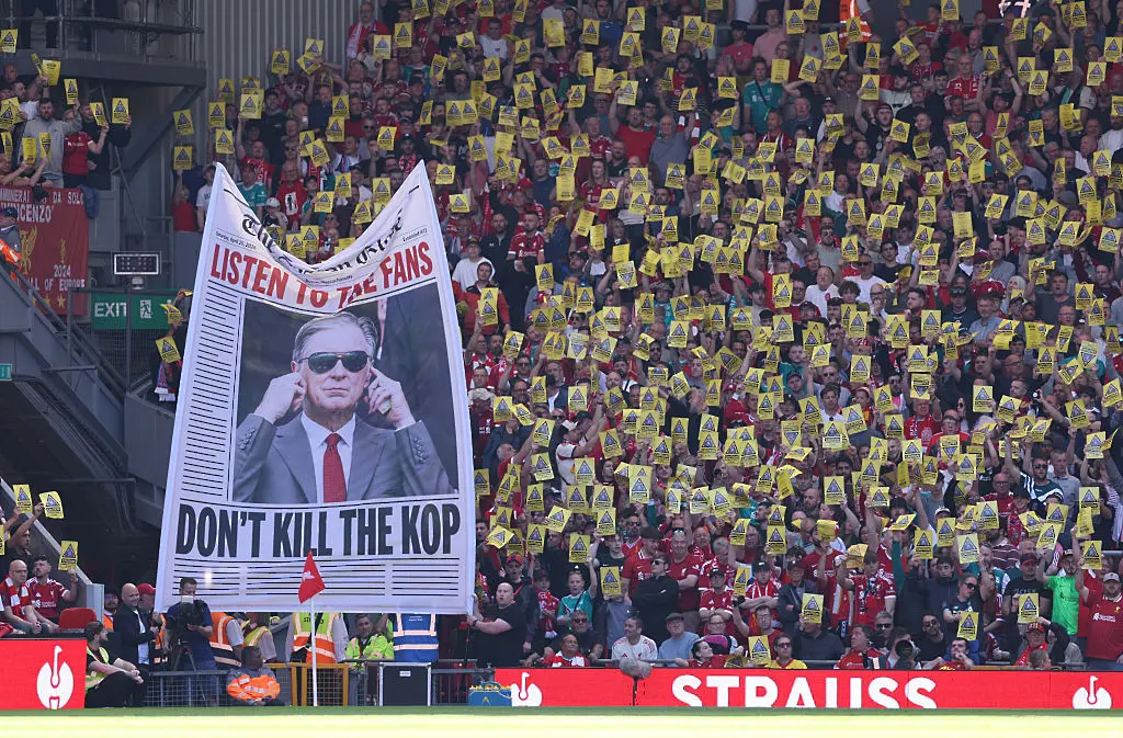 Протест на феновете на Ливърпул / Getty Images 