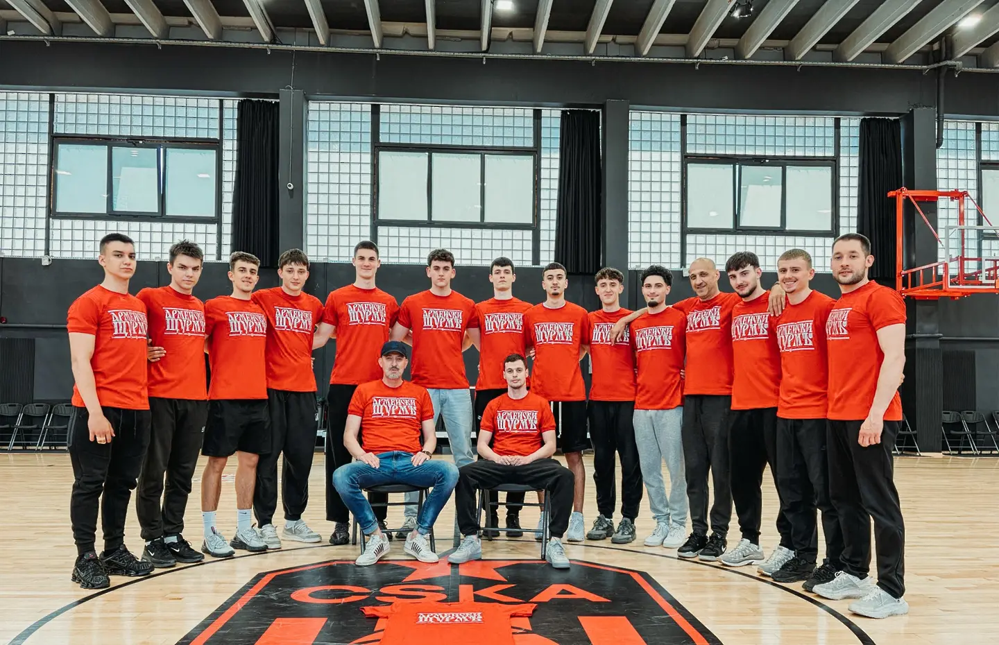 Баскетболистите на ЦСКА със специална фланелка за финала / facebook.com/cskasofiabasket