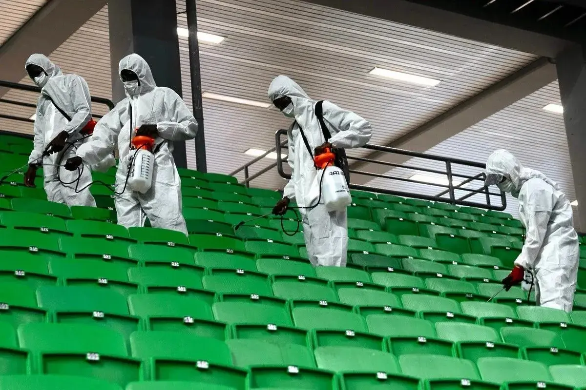 Дезинфекцират залата на Панатинайкос / Facebook.com/BC Panathinaikos