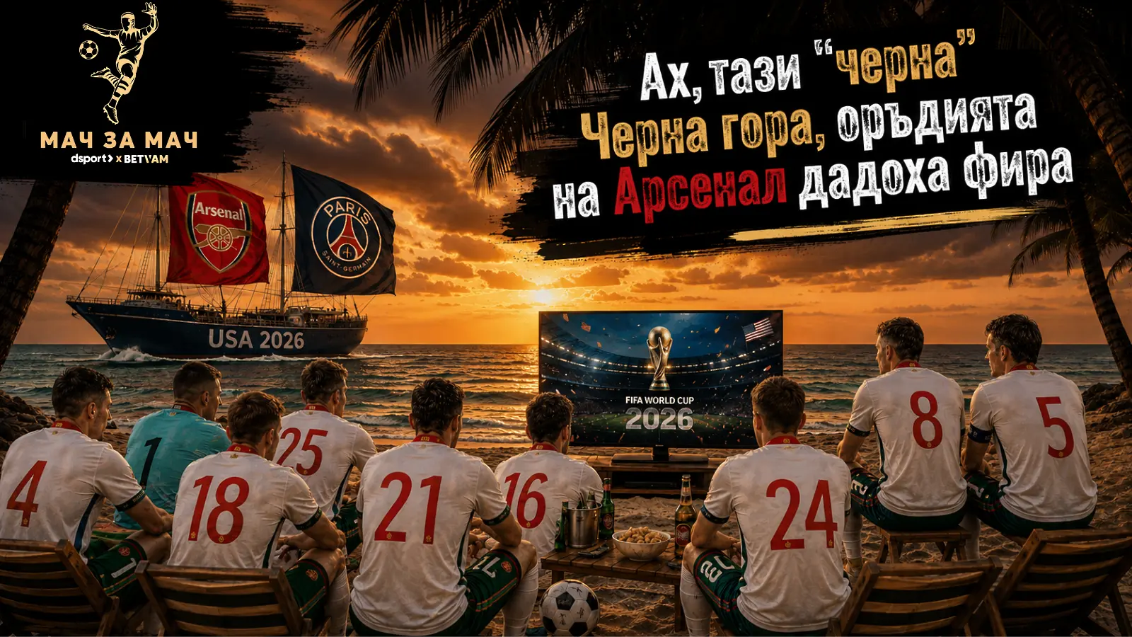 Мач за Мач: Ах, тази „черна“ Черна гора… оръдията на Арсенал дадоха фира