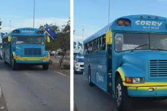Дебютант на Световното пристигна с училищен автобус без прозорци (ВИДЕО)