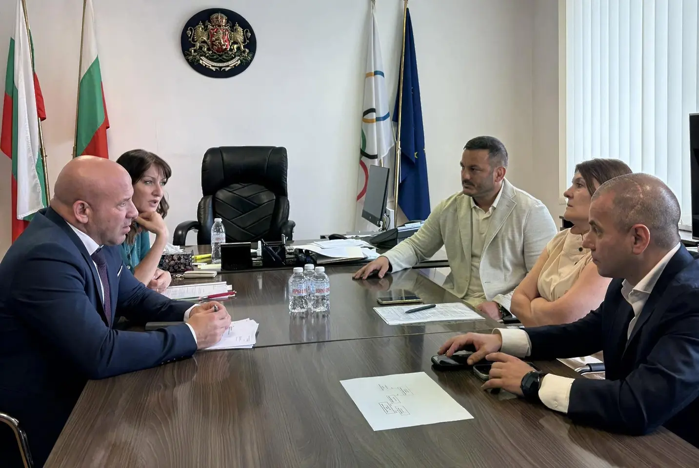 Среща на министъра на спорта и представители на ЦСКА / facebook.com/mpes.government.bg