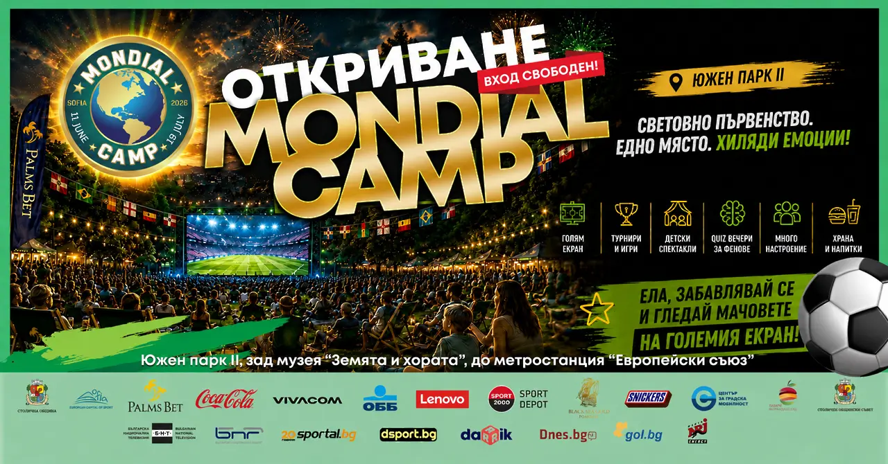 Футболна магия в София: Ето къде ще е най-горещо по време на Мондиал 2026
