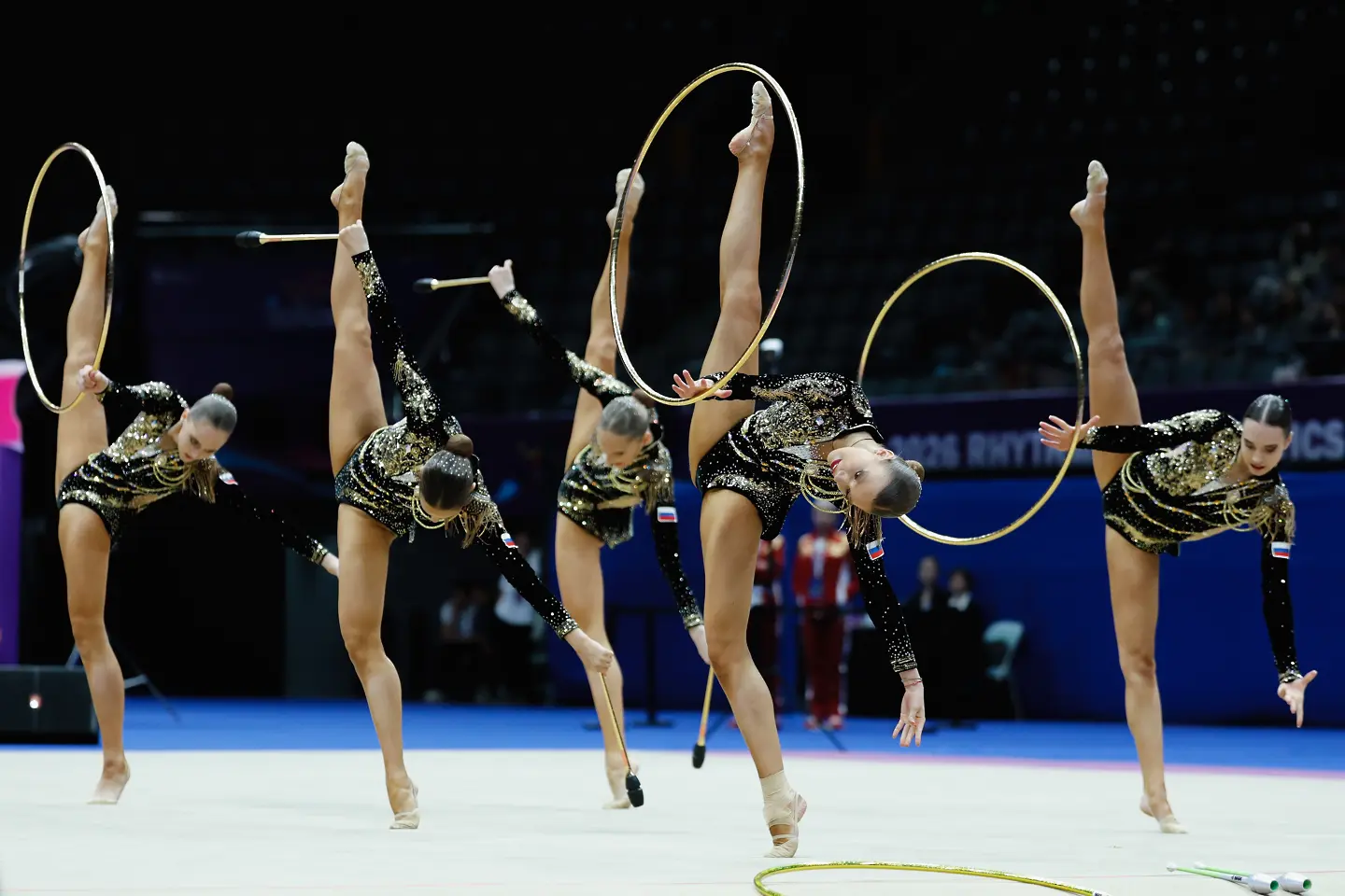 Руският ансамбъл по художествена гимнастика/ Getty Images 