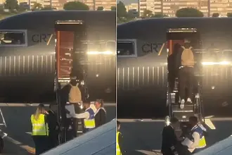 Кристиано Роналдо се прибра в Португалия, но избегна феновете с частен самолет (ВИДЕО)