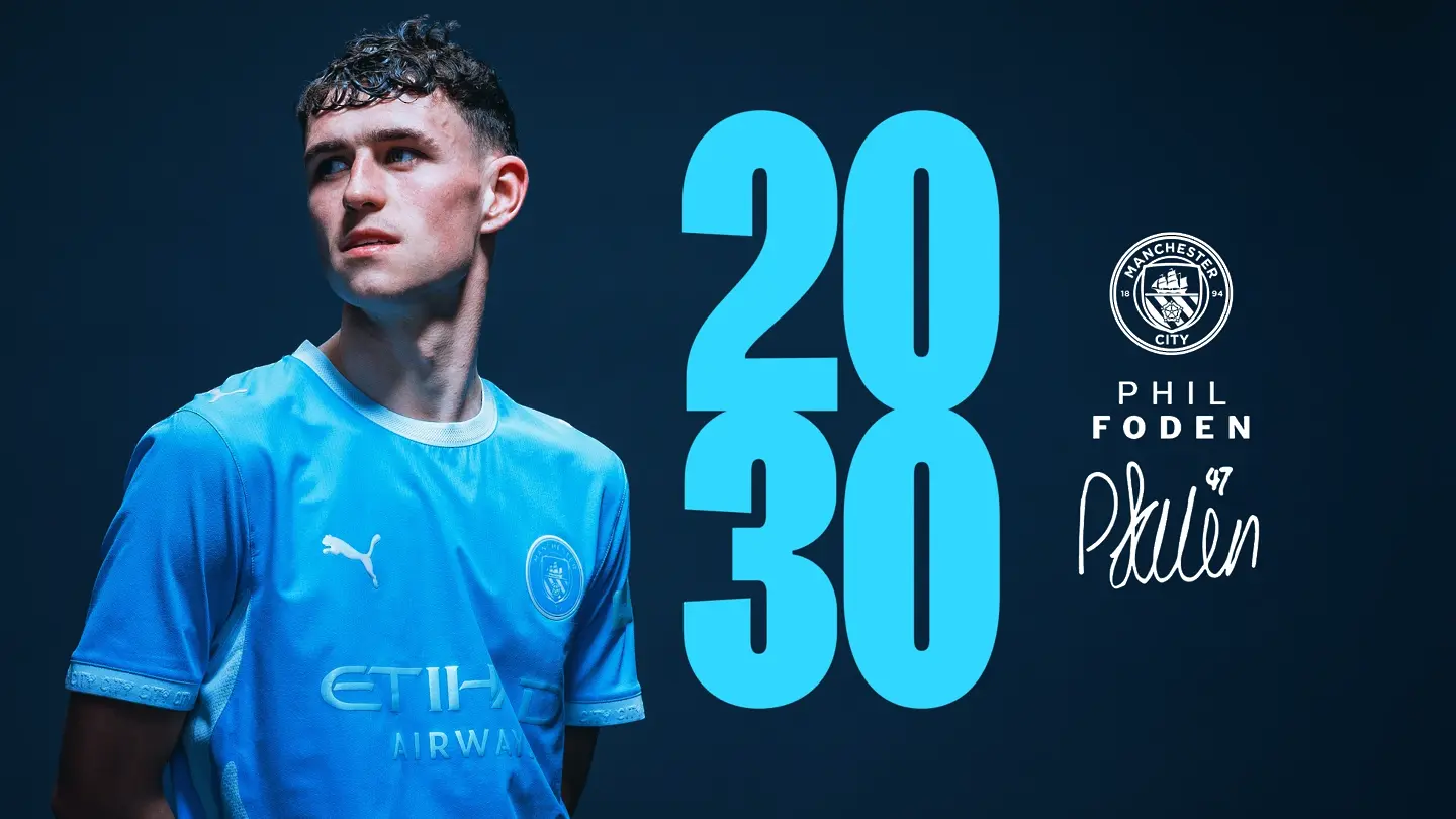 Фил Фодън подписа нов договор с Манчестър Сити / mancity.com