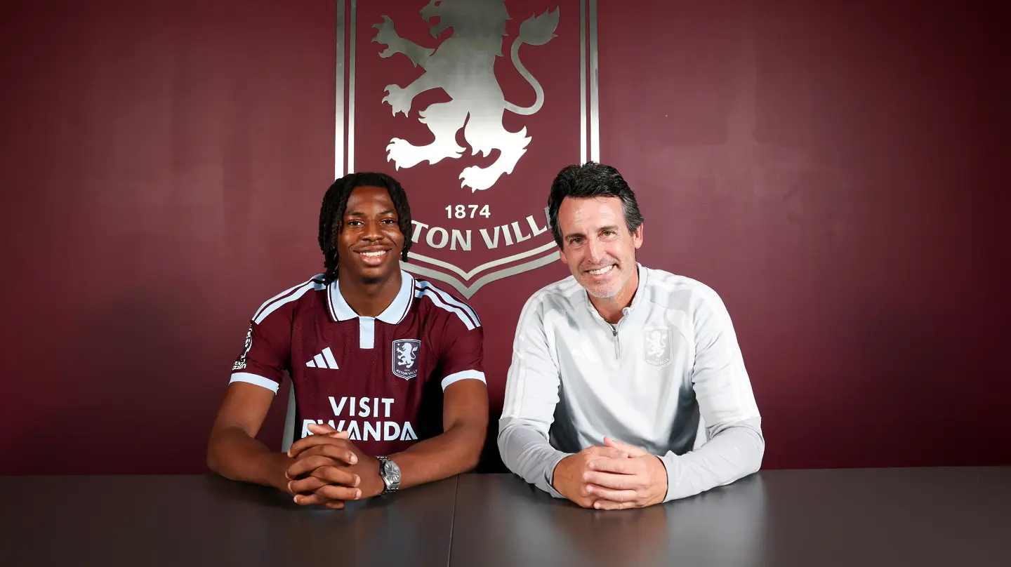 Йохан Манзамби и Унай Емери / www.avfc.co.uk