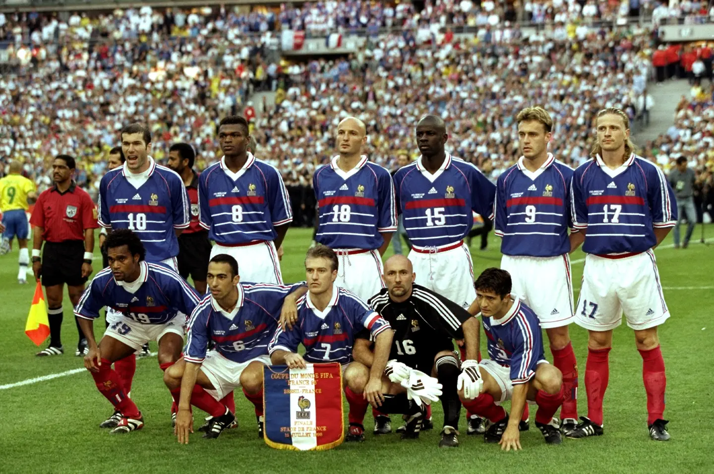 Национален отбор на Франция по футбол през 1998-а година / Getty Images