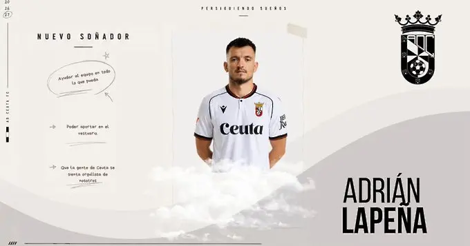 Адриан Лапеня / adceutafc.com