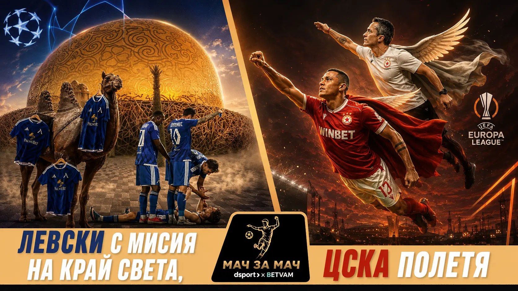 „Мач за Мач“: Левски с мисия на край света, ЦСКА полетя