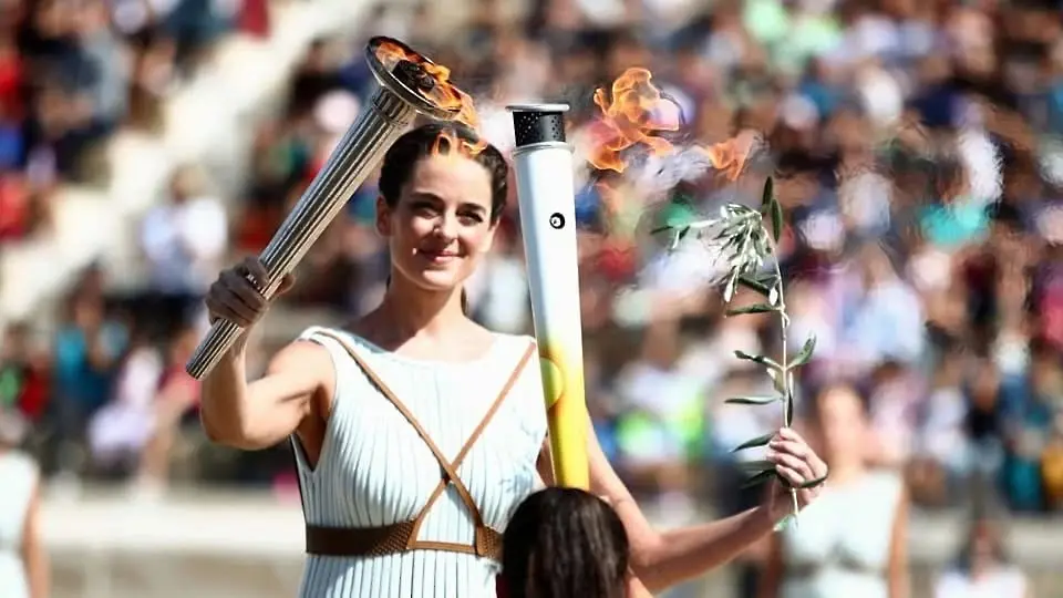 Запалване на олимпийския огън / bgolympic.org