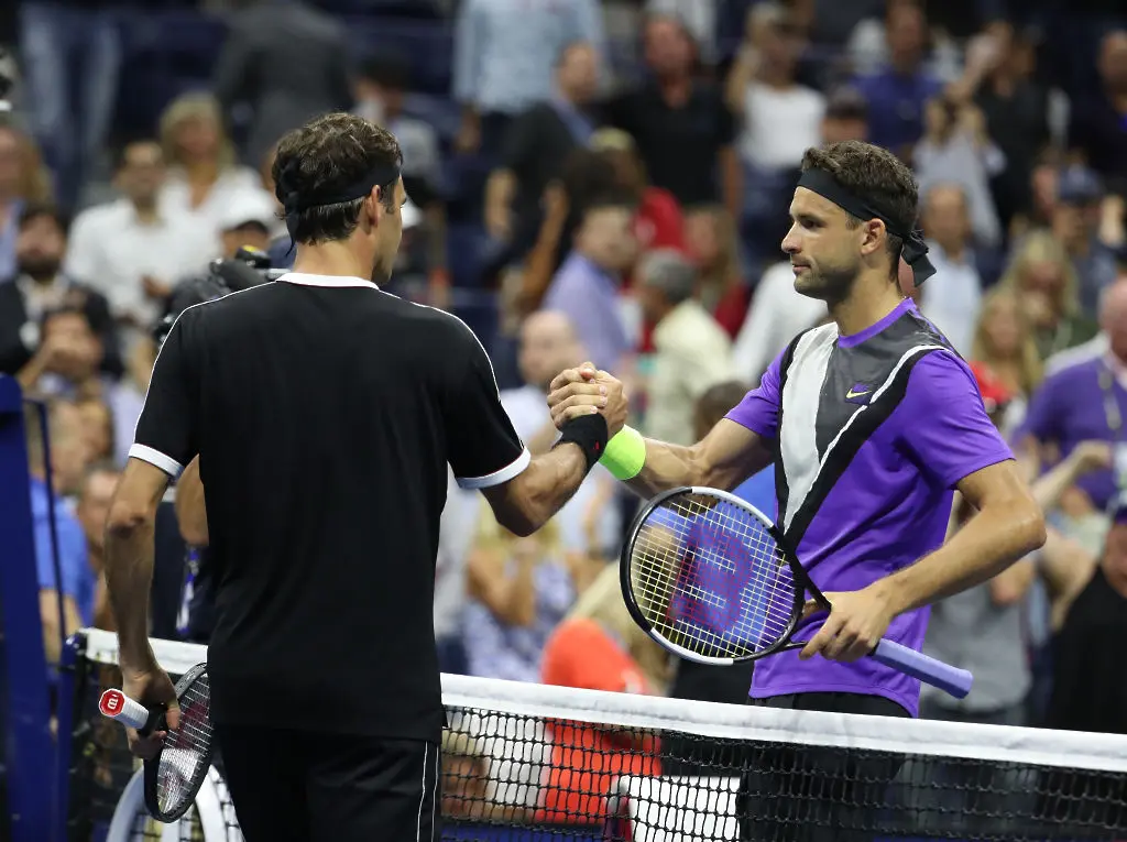 Григор Димитров и Роджър Федерер / Getty Images 