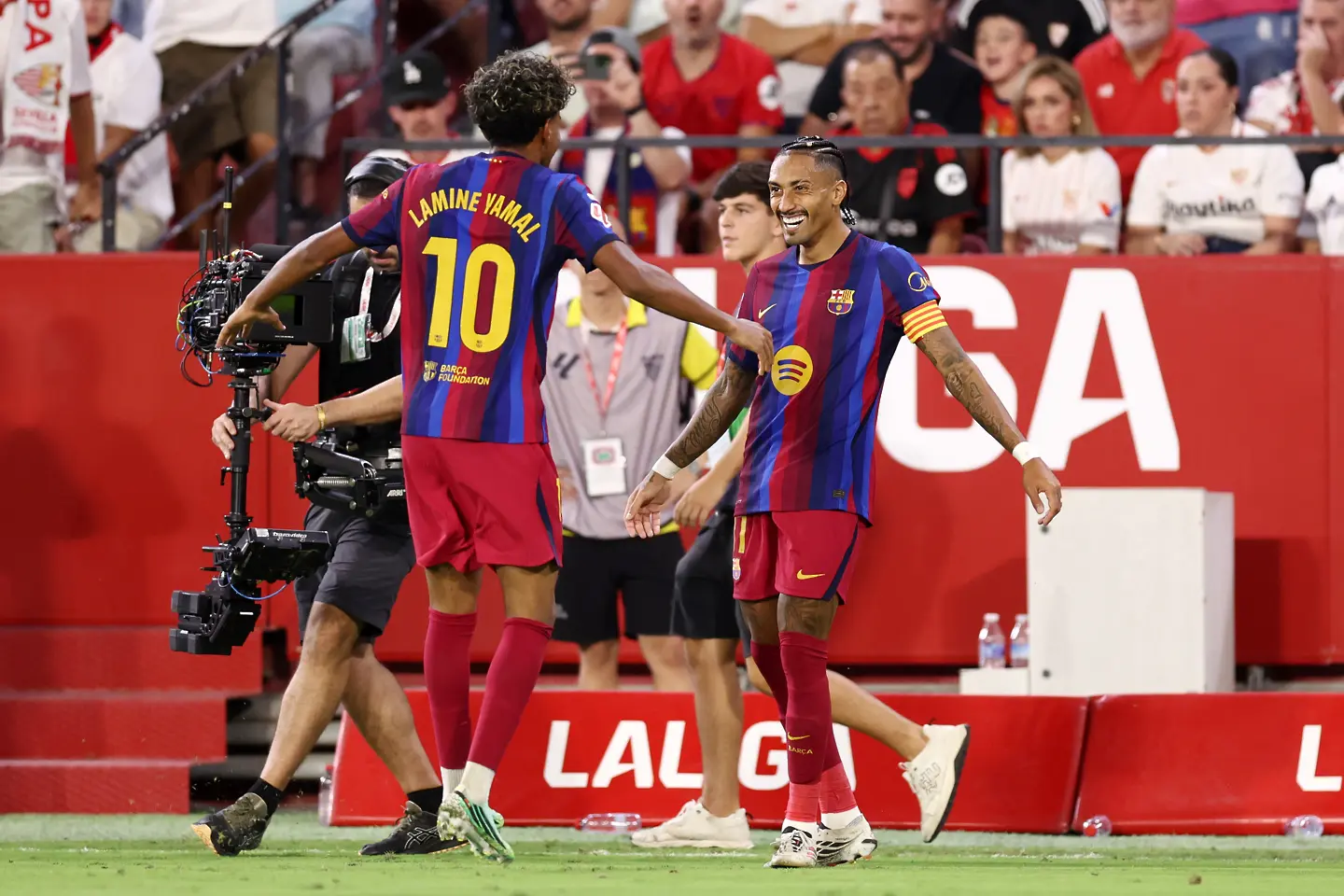 Ламин Ямал и Рафиня / Getty Images